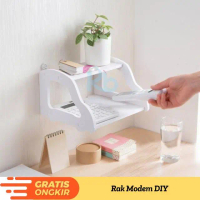 Baru - Rbs - Rak Gantung 2 Susun Modem Wifi Route Dvd Maupun Set Top Box | Rak Penyimpanan | Diy Rac
