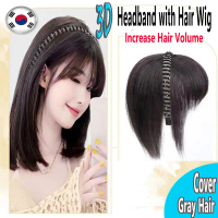 Headband with Hair Wig Wigs Original Human Hair Korean Fashion Hair Natural Invisible Hair Wig Headb