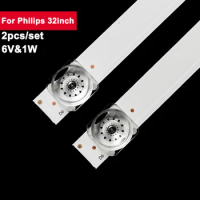 2Pcs/set 32inch 570mm LED Backlight Strip for Philips 6led Square Lens 4708-K320WD-A3113N11 32M3080/60 32PHF5664/T3,32PHF5055/T3