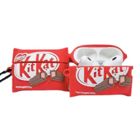 For Apple Airpods pro 2 (2022),3D Cute Cartoon Funny [Snack Series] Kitkat Soft Silicone Design for Earphone case Airpods pro 2