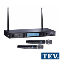 TEV 數位UHF100頻道無線麥克風系統（充電式鋰電）TR5700