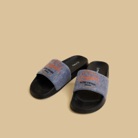 Max Fashions Sandal Selop Pria Graphic Print Slides