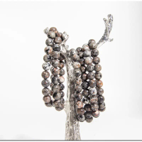 Yooperlite Bracelet UV Reactive Crystal Beads Bracelet 6mm 8mm 10mm Natural Emberlite Glowing Fire