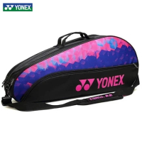 Yonex Genuine Badminton Bag, Accommodates 3 Rackets and Offers Ample Storage Space for Sports Accessories