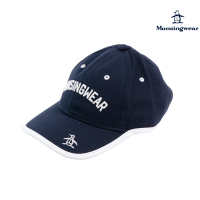 【Munsingwear】企鵝牌 女款深藍色高爾夫球帽 耐用材質細緻刺繡 MLOJ0C11