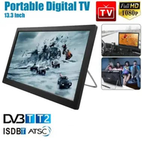 Taffware TV Digital Portable DVB-T2 13.3 Inch HD TFT LED dengan Baterai 1200mAh 18W β D13
