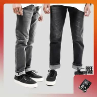 Prodigo * Celana Jeans Pria All Varian I Jeans Hitam Pria Slim Fit Stretch I Celana Denim Selvedge A