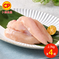 【卜蜂】急凍生鮮 雞里肌 真空6連包x4組(2.7kg/組_團購.居家料理.聚會宴客)