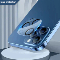 Filem pelindung skrin kanta kamera, serasi dengan iPhone 15, 14, 12 Mini, 11 Pro Plus, Max, 3D, HD P