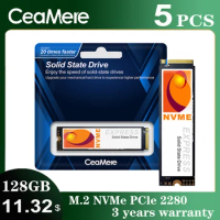 5PCS CeaMere M.2 128GB 256GB 512GB 1TB P01 SSD hard Drive M2 ssd m.2 NVMe pcie SSD Internal Hard Disk For Laptop Desktop MSI