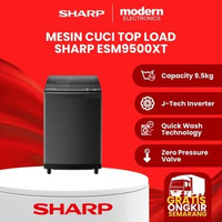 MESIN CUCI TOP LOADING SHARP 9.5 KG ESM9500XT