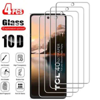 4Pcs Tempered Glass FOR TCL 40 NxtPaper 4G 6.78"TCL40NxtPaper TCL40 40NxtPaper Screen Protector Phone Protective Glass Film 9H
