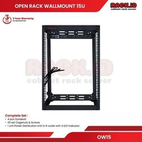 RACK ID Open Wallmount Rack 15U Depth 530mm Rak Server OW15