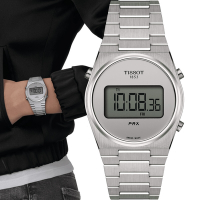 TISSOT 天梭 官方授權 PRX Digital 數位石英手錶-T1372631103000