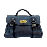 【二手名牌BRAND OFF】MULBERRY 瑪百莉 黑色 牛皮 兩用包 (無背帶)
