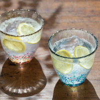 日本津輕 手工玻璃杯 祭典 花火 (共6款) 金益合Drinkeat