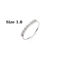 [Deal hời giá sốc] Nhẫn bạc nữ lẻ size xinh N01