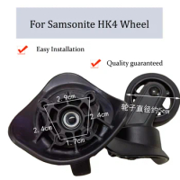 For Samsonite HK4 Nylon Luggage Wheel Trolley Case Wheel Pulley Sliding Casters Universal Wheel Slient Wear-resistant Repair