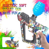 Kids Interactive Electric Gel Ball Blaster Toy Accessories Highly Assembled Toy Play Funny Outdoor Toy Best Gift