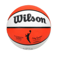 WILSON WNBA AUTH系列室外橡膠籃球#6-訓練 戶外 6號球 橘白黑 F