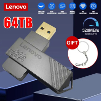 Lenovo 64TB USB Flash Drive 16TB ไดรฟ์ปากกา USB3.0 Pendrive 2TB Flash Memory Stick 128GB พร้อมพวงกุญแจสำหรับ Micro/pc ของขวัญธุรกิจ