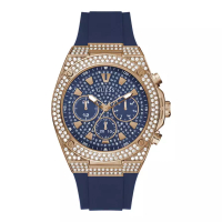 Guess Jam Tangan Wanita Guess Pegasus GW0060G3 Ladies Blue Dial Blue Silicone Strap