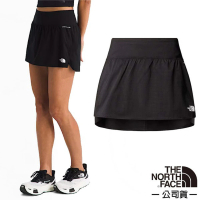The North Face 女 SUNRISER SKORT 輕量透氣防曬運動休閒褲裙.短褲.短裙(8DFQ-JK3 宇宙黑)