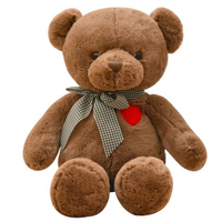 可愛小熊公仔布娃娃泰迪熊抱抱熊毛絨玩具小號送女友生日禮物女生