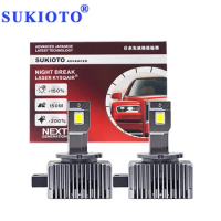 2PCS 300W SUKIOTO ADVANCED D1S LED Headlights 600W D3S Car LED Bulb D2S D2R D4R D4S Auto Headlamp Replace Original HID Lights