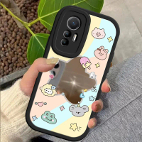 เคสสำหรับ Xiaomi 12 Lite MI 12 Lite/MI 12X/MI 12 Pro เคสหลังลายสัตว์ พื้นผิวกระจกกันกระแทก เคสป้องกั