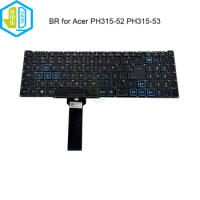 RGB Backlit Brazilian Keyboard For Acer Predator Helios 300 PH315-52 53 PH317-53 PH317-54 BR Brazil Colorful Backlight Keyboards