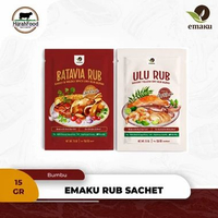 Emaku Batavia Dry Rub / Ulu Dry Rub Non-MSG | Bumbu Marinasi Masak Sachet Ayam & Sapi Ulu Rub