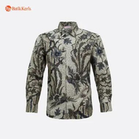 Batik Keris Kemeja Batik Reguler Fit Lengan Panjang Motif Keris Laras Anggana β Camel 20