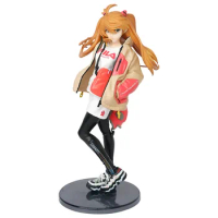 24CM 2023 New Anime NEON GENESIS EVANGELION EVA Asuka Langley Soryu Kawaii Figure PVC Model Toys Doll Collect Ornaments Gifts