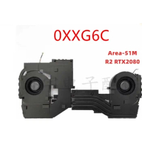 New 0XXG6C XXG6C Cooling Fan Heatsink CPU GPU For Dell Alienware Area-51M R2 RTX2080