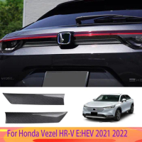 For Honda Vezel HR-V E:HEV 2021 2022 ABS Rear Trunk Lid Cover Trim Tailgate Strip Back Door Boot Garnish Accessories Styling