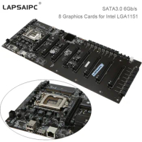 Lapsaipc 8 Graphics Cards Mining Motherboard C.B250A-BTC PLUS YV20 for Intel LGA1151 ETH BTC Miner Antminer Mining Mainboard