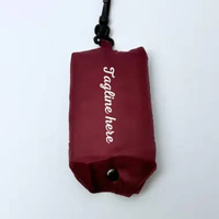 CUSTOM TAS BELANJA LIPAT SABLON LOGO NAMA/TAS LIPAT HOOK MEDIUM POCHES Maroon