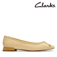 【Clarks】女鞋 Ubree15 Step優雅輕舞蝴蝶結飾方跟鞋 平底鞋(CLF72859D)