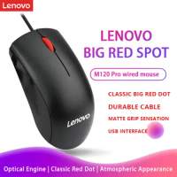 Mouse Lenovo Mouse M120 Pro Wired Mouse Hot Selling Office Mouse Black