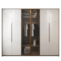 Modern minimalist integrated wardrobe custom whole house open cloakroom design custom furniture storage