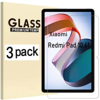 (3 Pack) Tempered Glass For Xiaomi Redmi Pad 10.61 2022 Anti- Scratch Screen Protector Tablet Film