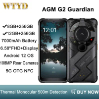 AGM G2 Guardian 5G Rugged Phone 500m Thermal Monocular &amp; Infrared Night Vision Camera 8GB / 12GB+256GB 7000 mAh NFC Smartphone