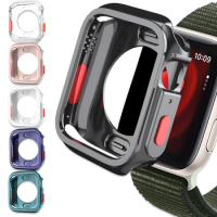 Case For Apple Watch Cover 45mm 41mm 44mm 40mm NO Screen Protector TPU Case For iWatch Series 9 8 7 6 SE 5 4 Accessories