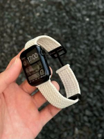 SosaBand簡約尼龍編織磁吸適用蘋果S11手錶帶10AppleWatch9iwatch星光色42mm（iwatch S10/S11）