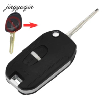 jingyuqin 10pcs Modified Flip Remote Car Key Shell for Mitsubishi ASX GRANDIS Outlander LANCER-EX Right Blade 2Button Fob Case