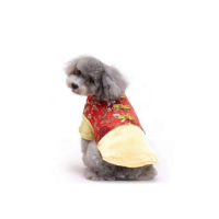 【摩達客】寵物-中小型犬紅金色喜氣唐裝(變身系列狗衣服)