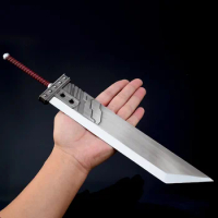 Fantasy 7 Weapons 35cm Cloud Strife Destruction of The Big Sword Game Peripherals Uncut Real Katana Collectible Toys Sword Gifts