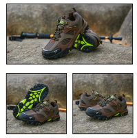 Sepatu Gunung SNTA 436 Brown Gren Low Hiking Shoes Semi Waterproof 100% Original