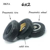 6x2 Tires 6 Inch Pneumatic And Solid Wheels for Electric Scooter Wheelchair F0 Cart 6*2 Explosion-proof Tyre Parts